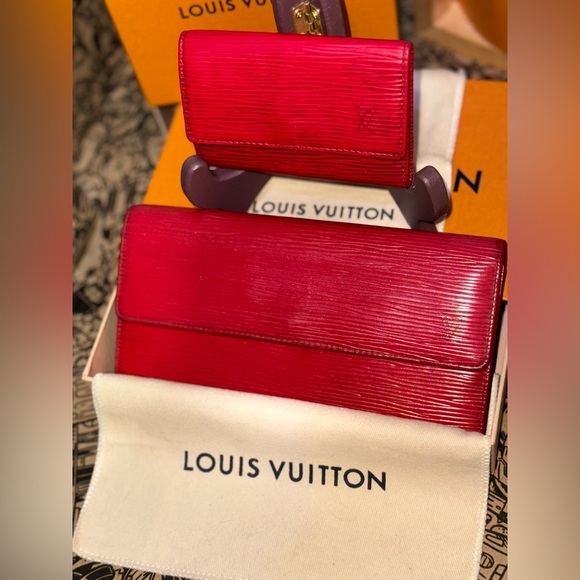 LOUIS VUITTON EPI SARAH & KEY HOLDER SET FULL INCLUSION - Picture 4 of 14